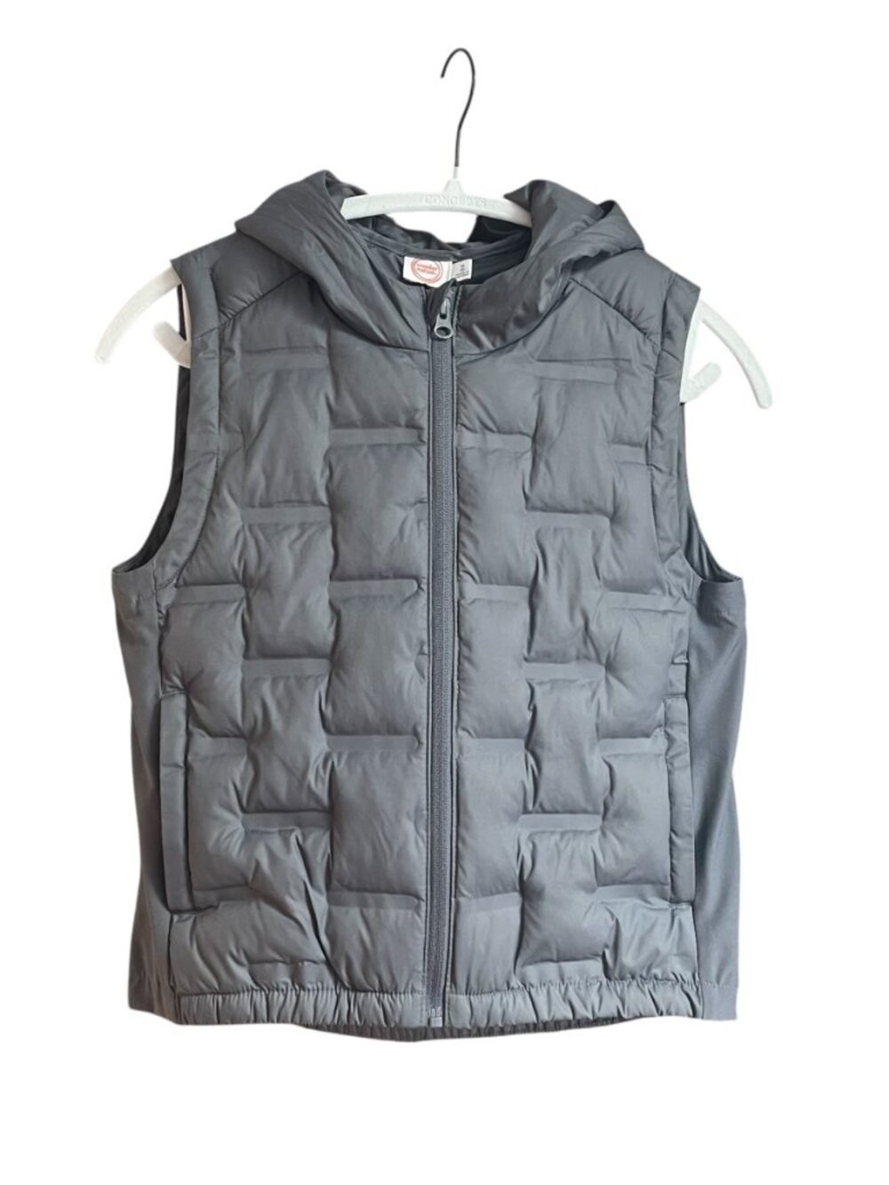 Wonder Nation Hooded Puff Vest 8